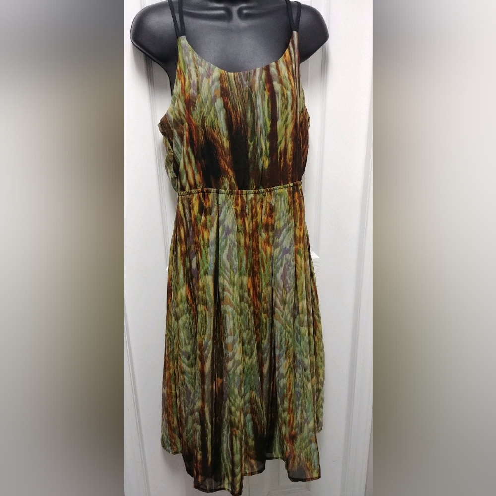 Nine Bird green spagetti dress